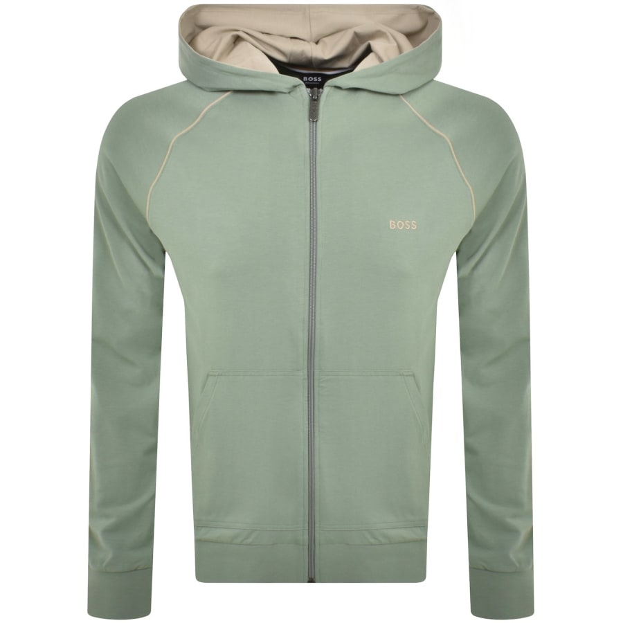 BOSS Mix And Match Full Zip Hoodie Green